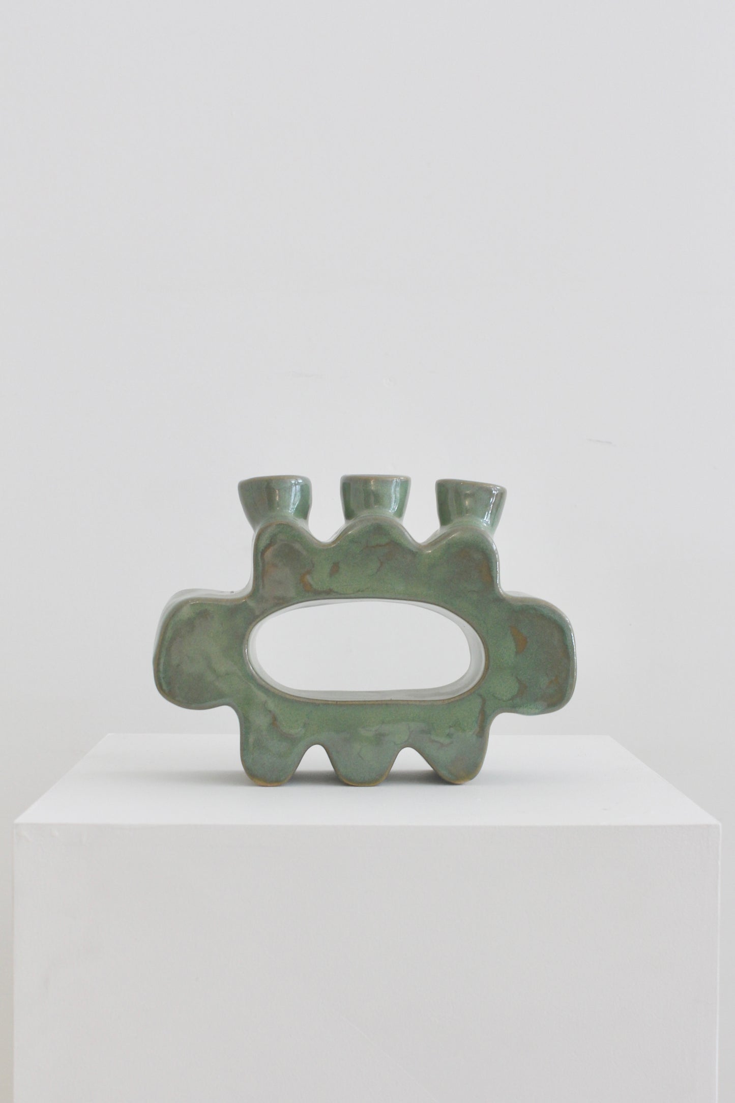 Flower Pal Candle Holder - Seafoam Green