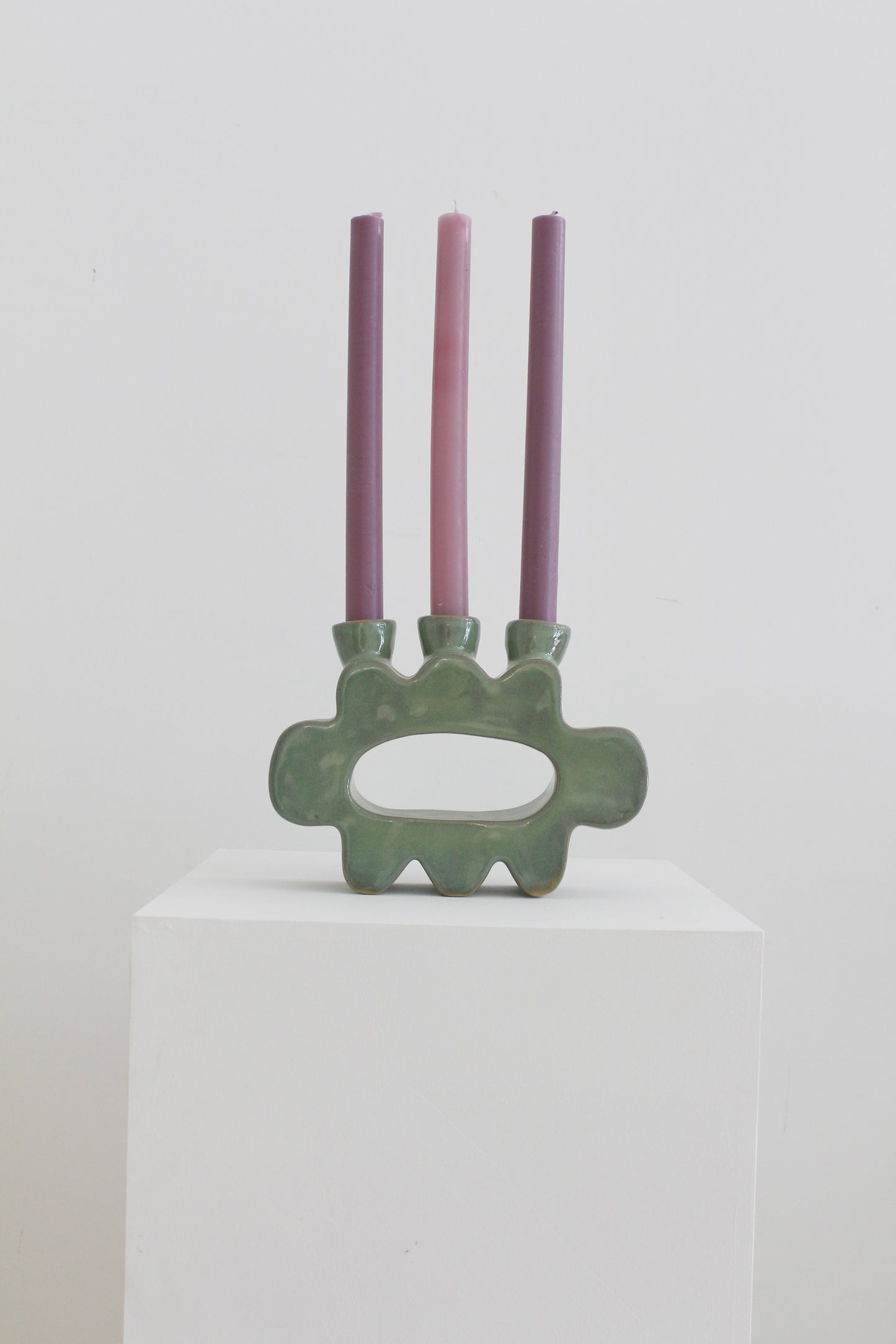 Flower Pal Candle Holder - Seafoam Green