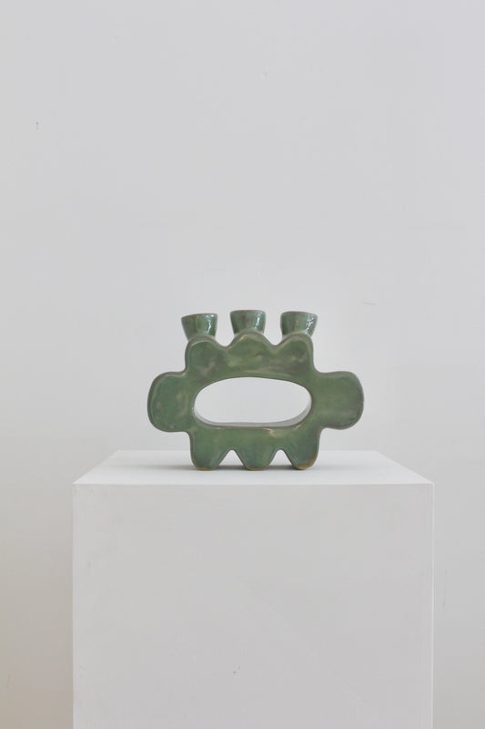 Flower Pal Candle Holder - Seafoam Green