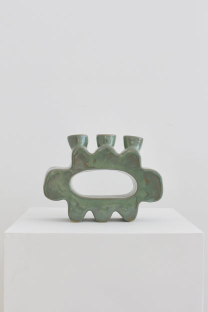 Flower Pal Candle Holder - Seafoam Green