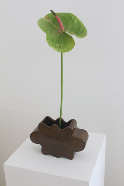 Flower Pal Vessel - Caramelised Brown