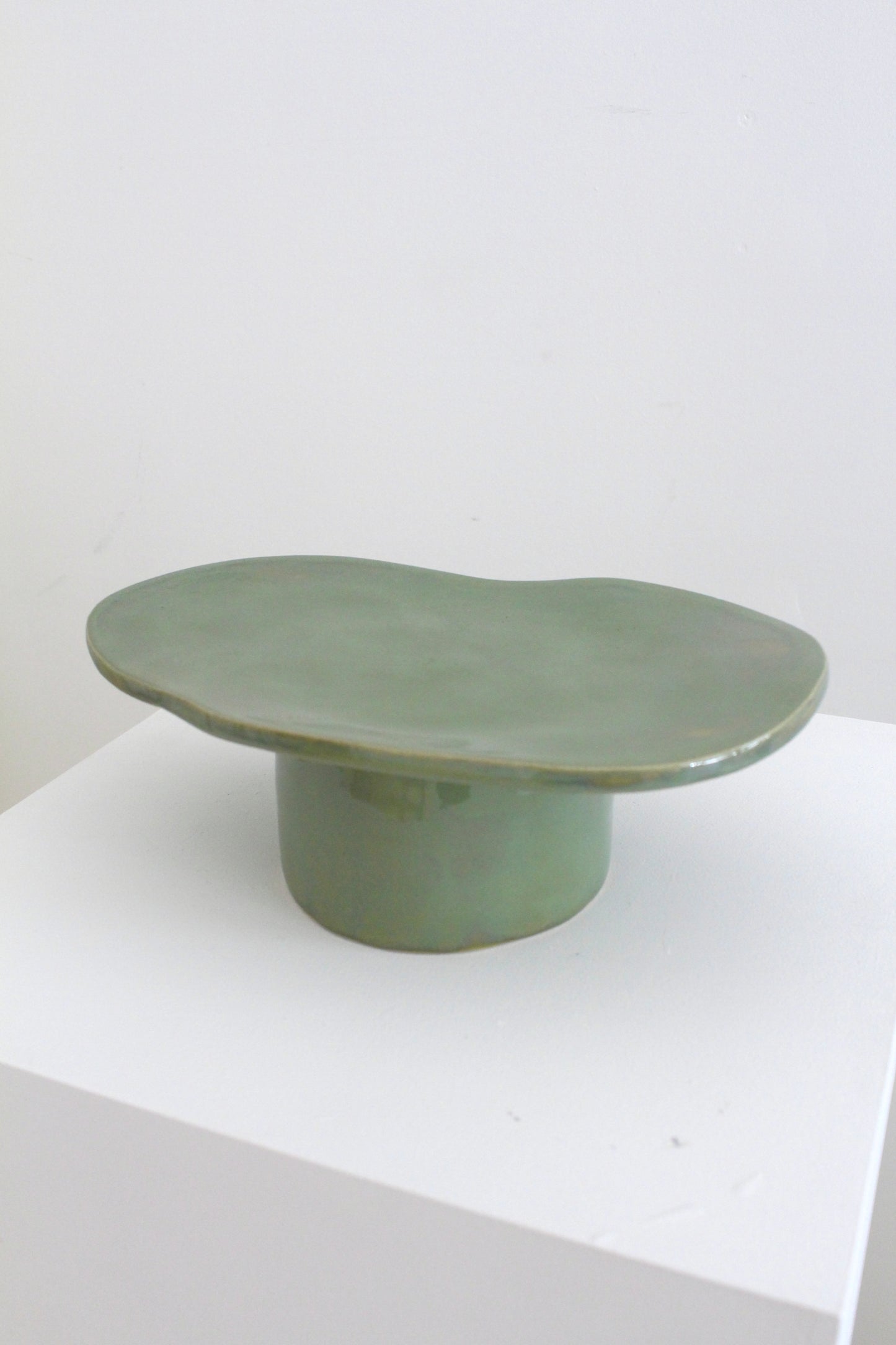 Amoeba Plate - Seafoam Green