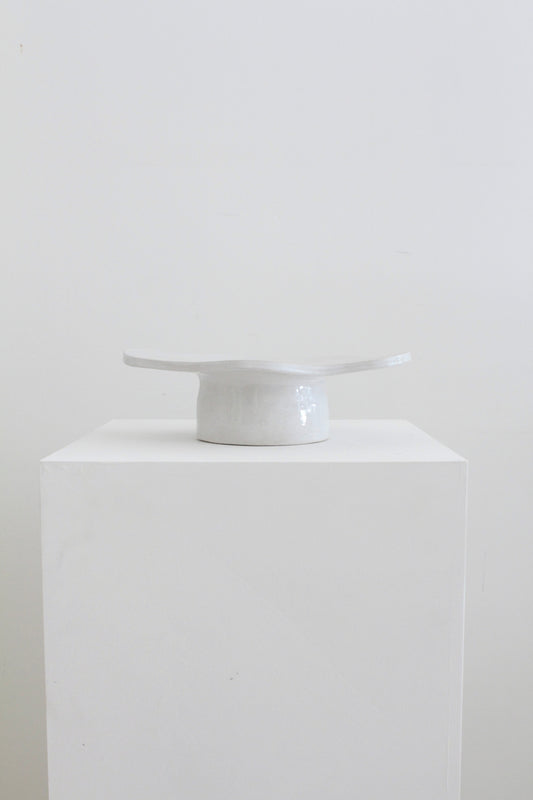 Nasturtium Plate - Phantom White