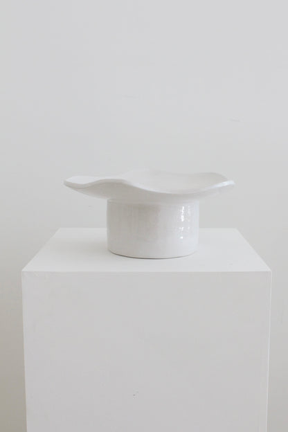 Nasturtium Plate - Phantom White
