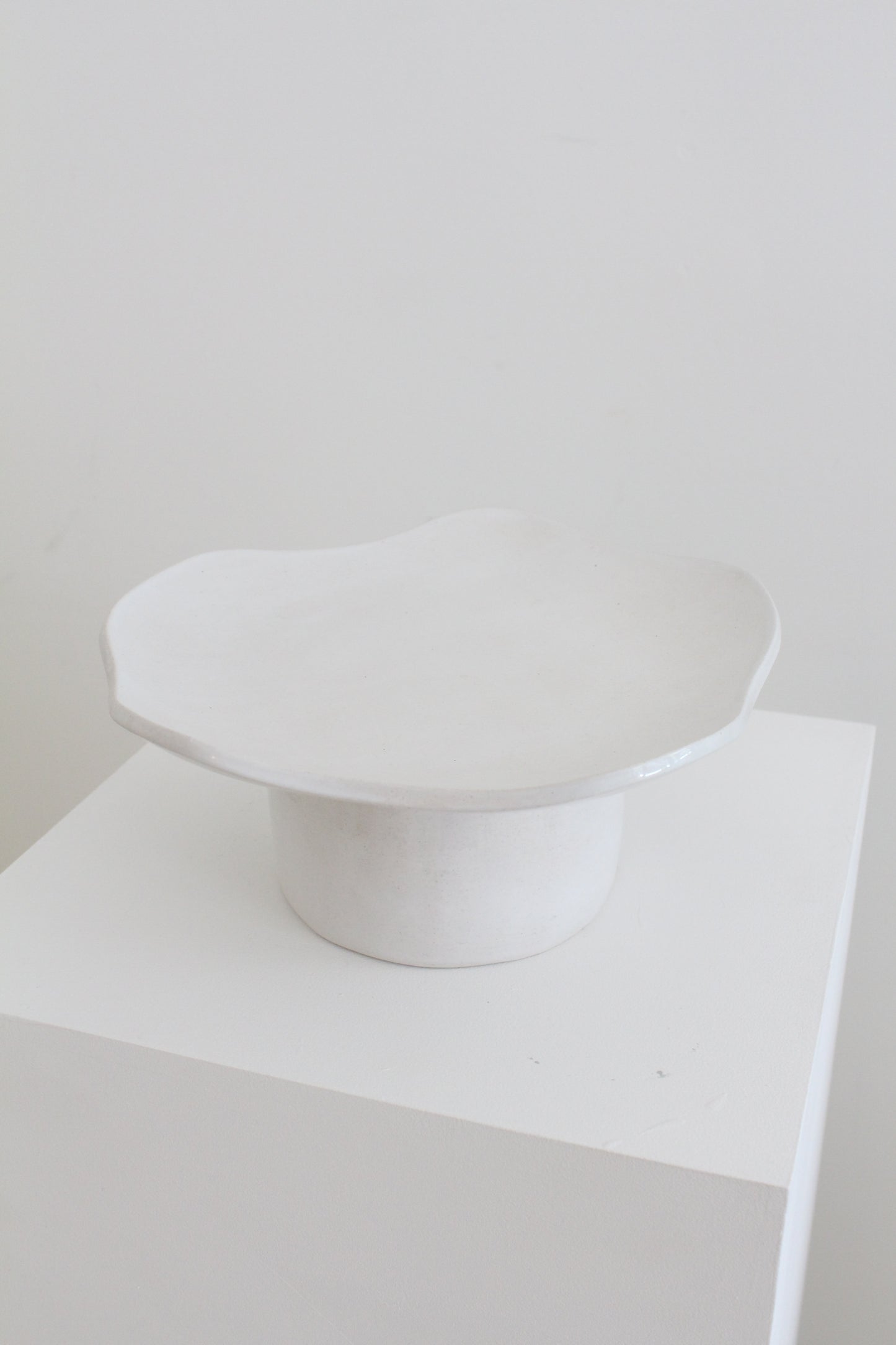 Nasturtium Plate - Phantom White