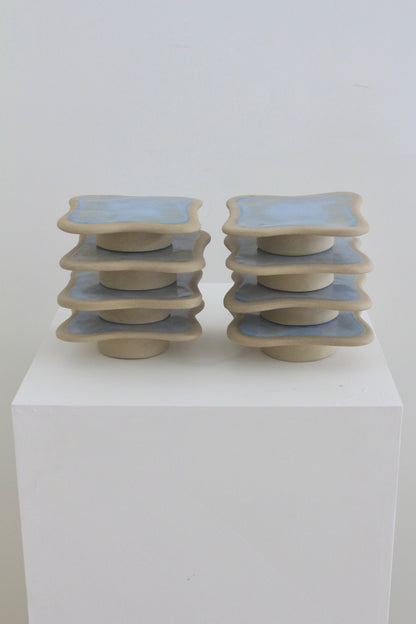 Mini Plate - Yearbook Blue/Puff Beige