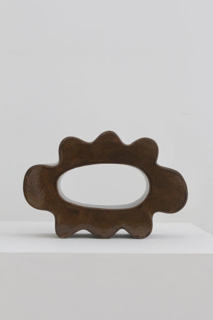Flower Pal Sculpture - Solid Caramelised Brown