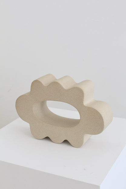 Flower Pal Sculpture - Solid Puff Beige