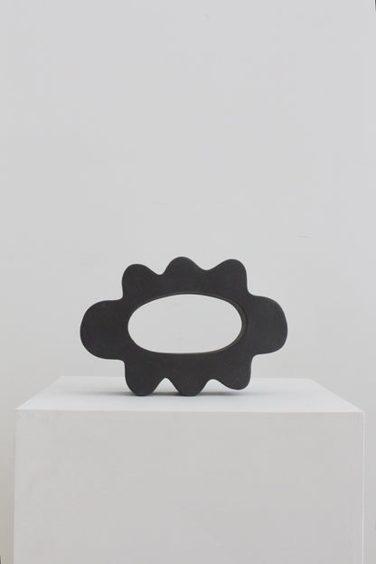 Flower Pal Sculpture - Solid Burnout Black